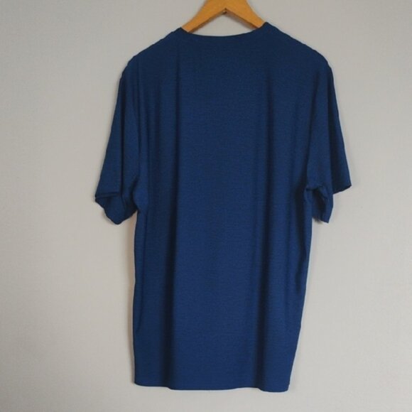 Reebok Men's Size Large Blue Short Sleeve Active Wear Tee Casual Comfort Sporty - Picture 5 of 7